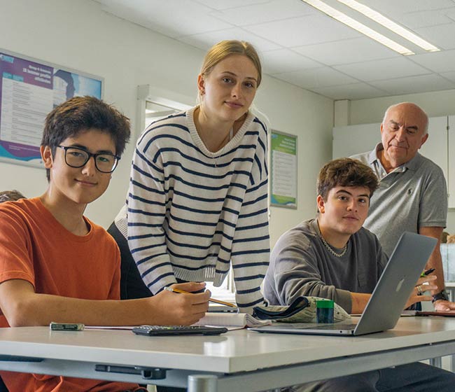 IBWISE faculty working with students